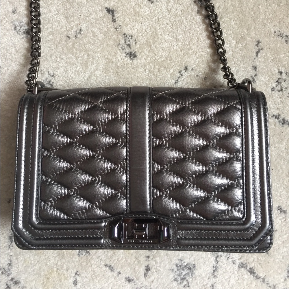 Rebecca Minkoff metalic crossbody